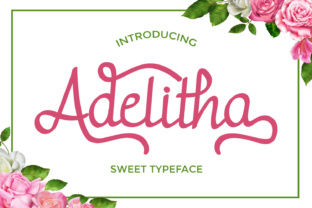 Adelitha: A Beautifully Structured Script Font for Headlines and Display Design