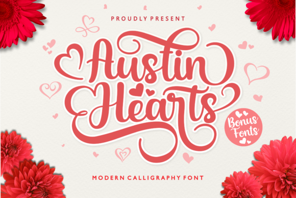 Austin Hearts: A Font That Captures Romantic Elegance