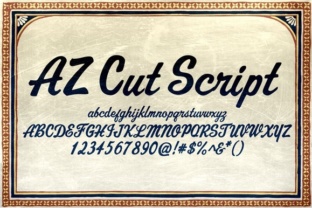 AZ Cut Script: A Clean, Hand-Drawn Font with a Calligraphic Feel