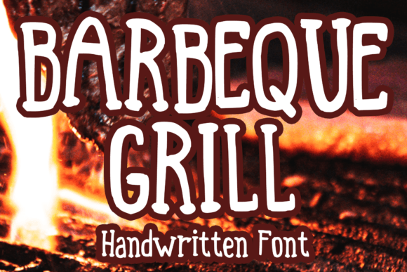 Barbeque Grill Font: A Whimsical Touch for Casual Designs