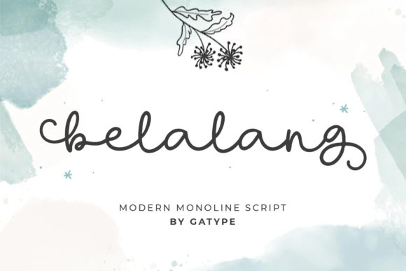 Belalang Script: A Versatile Monoline Font for Modern Design