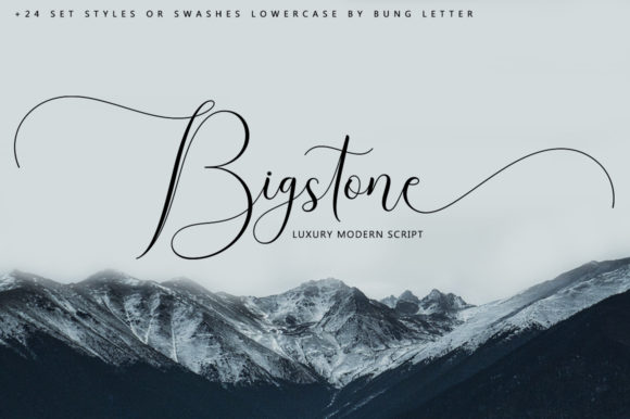 Bigstone: A Ravishing Script Font for Creative Projects