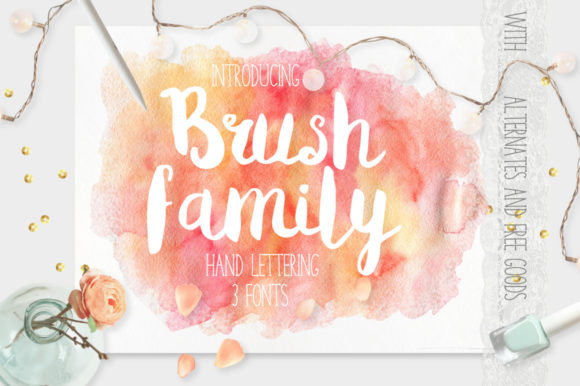 Brush Family: A Versatile Trio of Hand Lettering Fonts