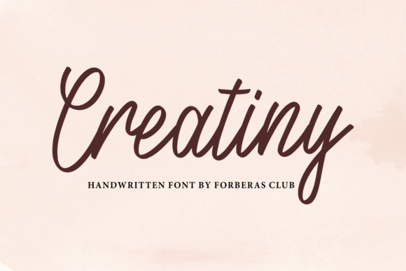 Creatiny: A Handcrafted Font for Distinctive Branding and Design