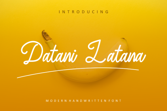 Datani Latana: A Vintage and Cursive Calligraphy Typeface That Elevates Your Design