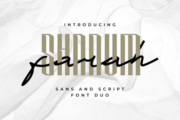 Farah Shanum: A Modern and Charming Font Duo for Creative Design