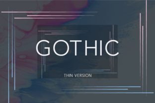 Gothic Thin: A Modern Font for Contemporary Design