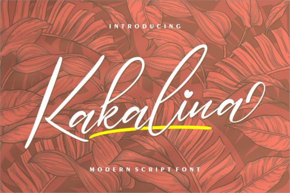 Kakalina Calligraphy Font