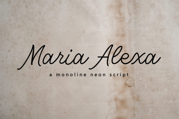 Maria Alexa Font: A Delicate Script for Creative Projects