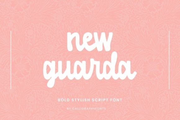 New Guarda Font: A Bold Handwriting Script for Stylish Design Projects