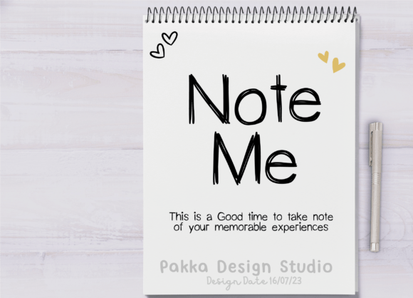 Note Me: The Doodling Font That Brings Creativity to Your Notes