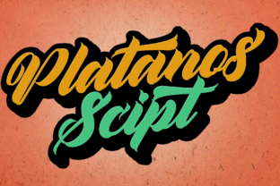 Platanos: A Bold Script with Nostalgic Charm