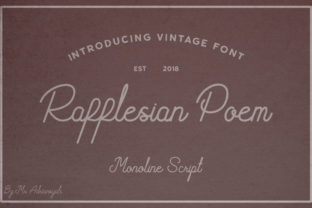 Rafflesian Poem Font for Branding and Design