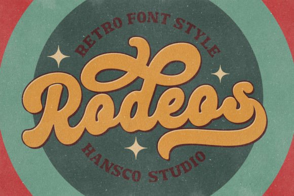 Rodeos: A Retro Vintage Font for Design Projects