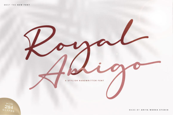 Royal Amigo: A Stylish Script Font for Creative Projects