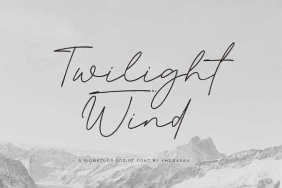 Twilight Wind: A Modern Script Font for Creative Professionals
