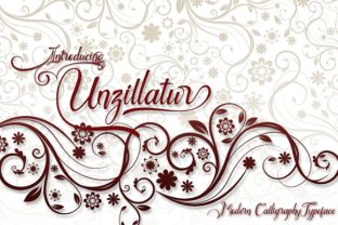 Unzillatur: A Fresh and Modern Script with Playful Swashes That Captivate Creatives and Professionals