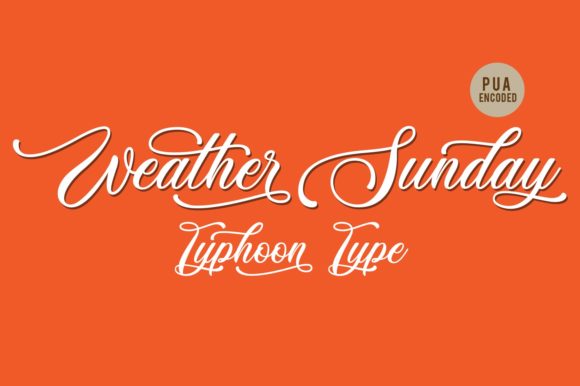 Weather Sunday Font for Elegant Designs