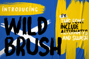 Wild Brush: A Bold and Sophisticated Font for Creative Projects